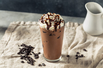 Canvas Print - Cold Iced Mocha Coffee