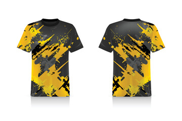 Specification Soccer Sport mockup , Esports Gaming T Shirt Jersey template. mock up uniform . Vector Illustration design