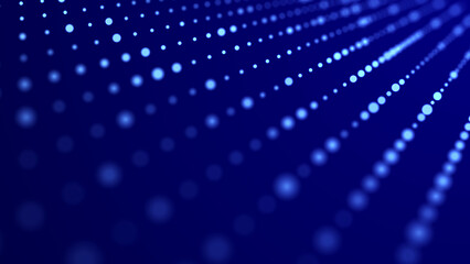 Wall Mural - abstract digital background science technology networks big data link 3d rendering.