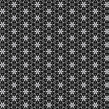 Black White Flower Texture Fashion Textile Tiles Fabric Clothes Decorative Elements Laminates Wallpaper Background Banner Vector Art Interior Design Banner Backdrop Carpet Wrap Paper Geometric Pattern