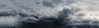 Panoramic cloudy sky, storm clouds forming.