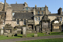 The Grounds Of Greyfriars Kirk, An Old Church In Edinburgh.