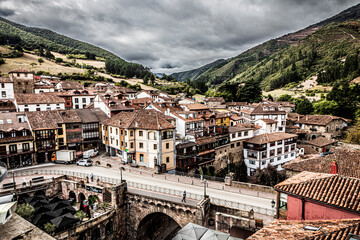 Canvas Print - view of the town