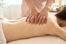 Woman Getting  Back Massage