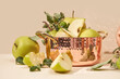 © Yaroslav Danylchenko/Stocksy - Copper pan with fresh green apples.