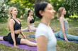 © Andriy Bezuglov/Stocksy - Full length view of the beautiful sportive yoga girls