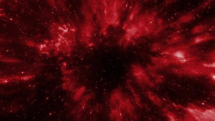 Wall Mural - yellow and red background. motion. light streams of light in space with white stars on a black backg