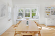 © Trinette Reed/Stocksy - Modern design farmhouse dining room with table