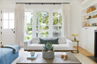 © Trinette Reed/Stocksy - Modern design interior farmhouse living room with sofa