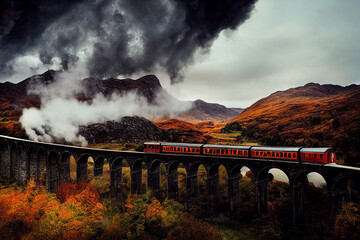 train on the bridge