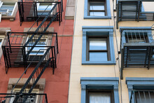 Looking At Apartment Buildings In NYC