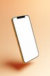 © Davide Illini/Stocksy - An smartphone with blank screen on orange background. 3d illustration