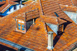Orange tile rooftops in Porto old town, Portugal