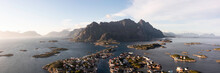 Henningsvaer Fishing Village Aerial Drone Lofoten Islands 2