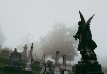 A Foggy Cemetery