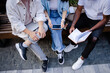 © Oleksii Syrotkin/Stocksy - Fellow students doing assignment