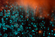 © Catherine MacBride/Stocksy - Glowing fibre optics with bright turquoise blue circular bokeh
