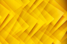 Yellow Abstract Colorful Geometric Lines Made Of Paper