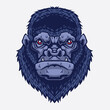 Gorilla head mascot