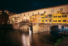 Ponte Vecchio Illuminated At Night