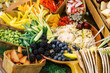 © Serena Burroughs/Stocksy - Colorful and healthy food arranged beautifully