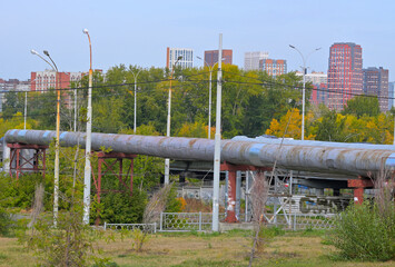 Wall Mural - A fragment of the urban landscape on an autumn day