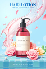 Flower Scented Hair Lotion Ad