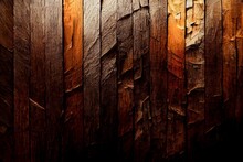 Dark Wooden Planks Texture Closeup With Different Colours In Autumn Vibes
