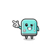 © heriyusuf - toaster mascot pointing top left