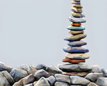 A Tower Of Piled Stones