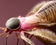 A 3d Cockroach In Pink Fur