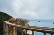 Bridge over cliffs and ocean