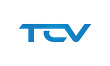 TCV Monogram Linked Letters, Creative Typography Logo Icon