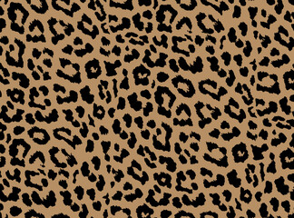 Wall Mural - Seamless leopard pattern, animal print.