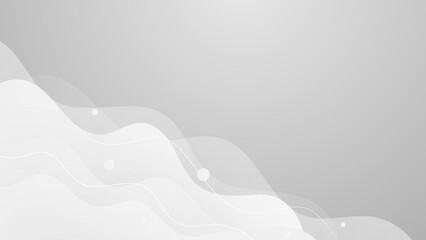 abstract background with gray wave. white and grey abstract modern transparency circle presentation 
