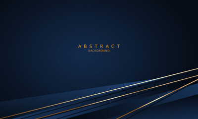 dark blue luxury premium background and gold line.