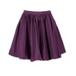 Short purple skirt with pleats