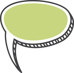 Fototapete - Speech bubble communication chat box, doodle style
