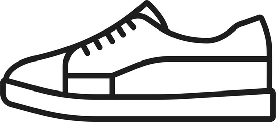 Sneakers shoe outline icon