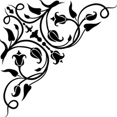 Wall Mural - victorian royal corner decorative floral element