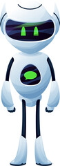 Aufkleber - Cartoon chatbot, robot, electronic ai humanoid