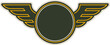 Air forces military rank insignia chevron template