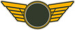 Patch on uniform air forces military rank insignia