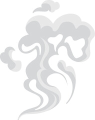 Wall Mural - Cartoon insecticide cloud of smoke, transpiration