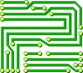 Sticker - Number 2 digit, microcircuit second two type sign