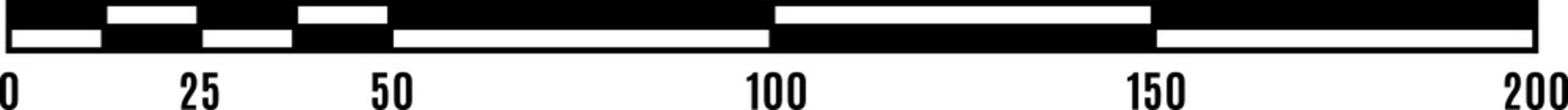 Wall Mural - size and distance indicator bar, map scale line