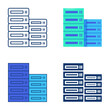 © ekazansk - Server data storage icon set