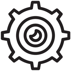 Wall Mural - Cogwheel Vector Icon