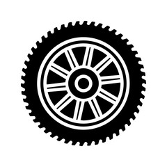 Poster - Tires icon. Tire sign. Vector illustration