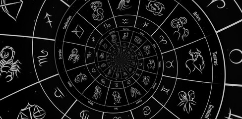 Leinwandbilder - Astrology and alchemy sign background illustration